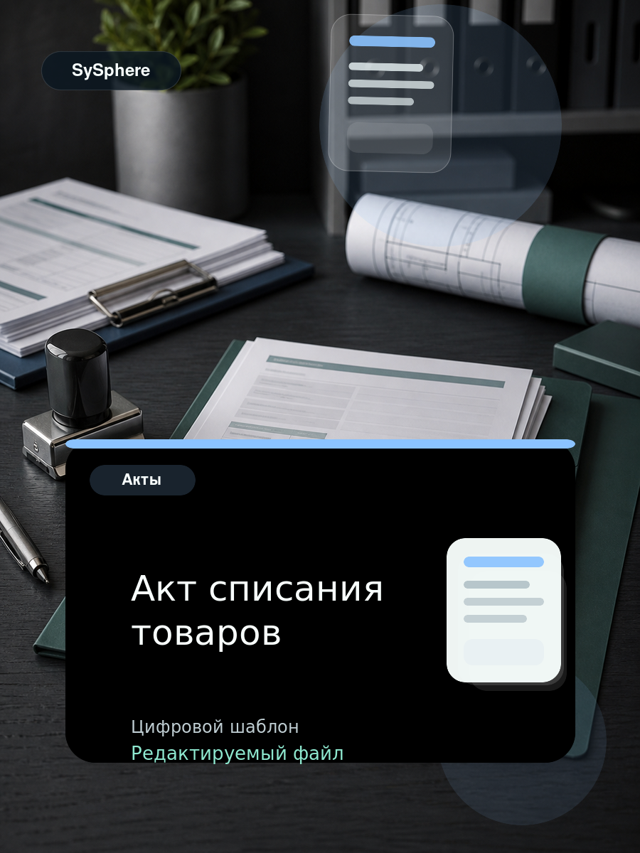 Изображение товара Акт списания товаров