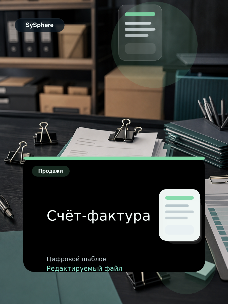 Изображение товара Счёт-фактура