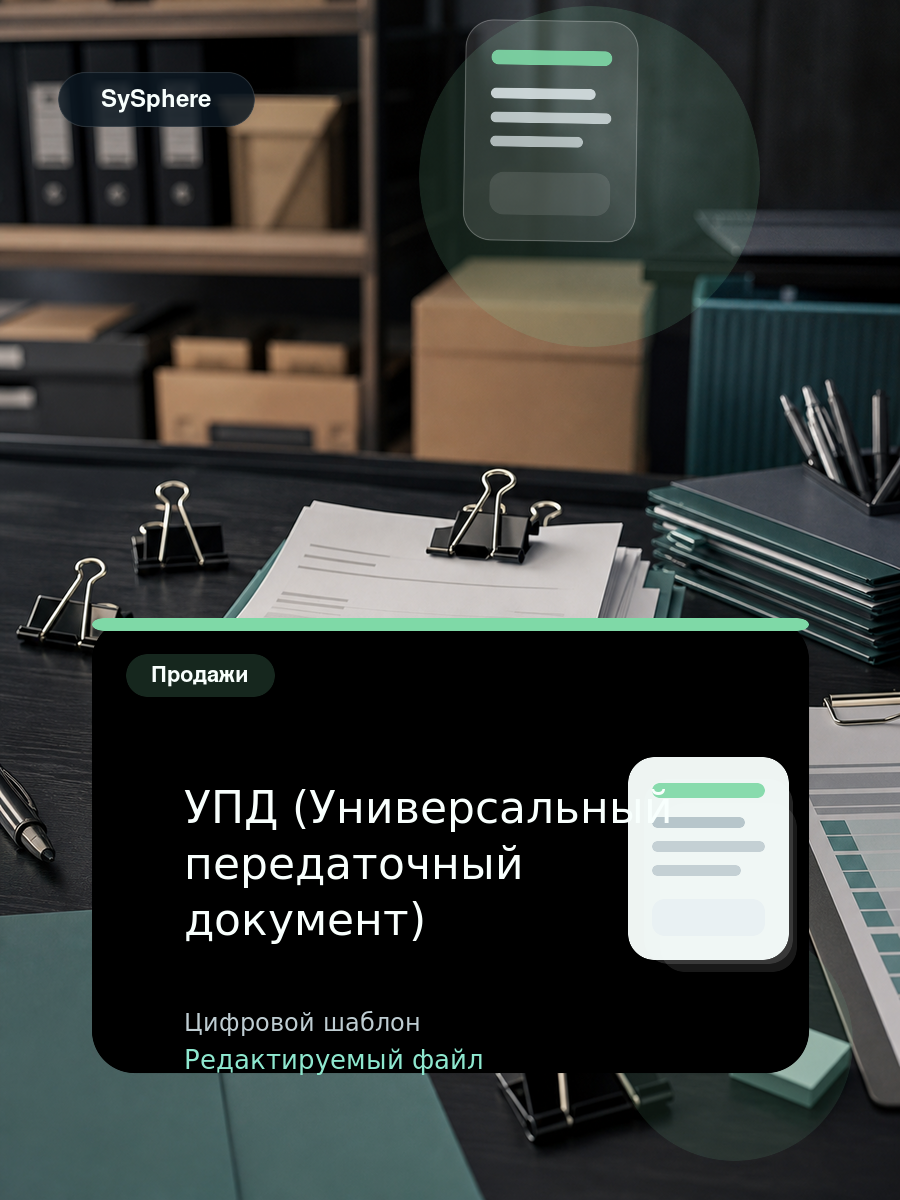 Изображение товара УПД (Универсальный передаточный документ)